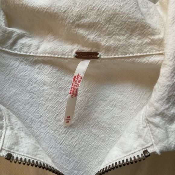 Free People Hampton Belted Ivory Mini Dress Size Medium - Picture 13 of 16